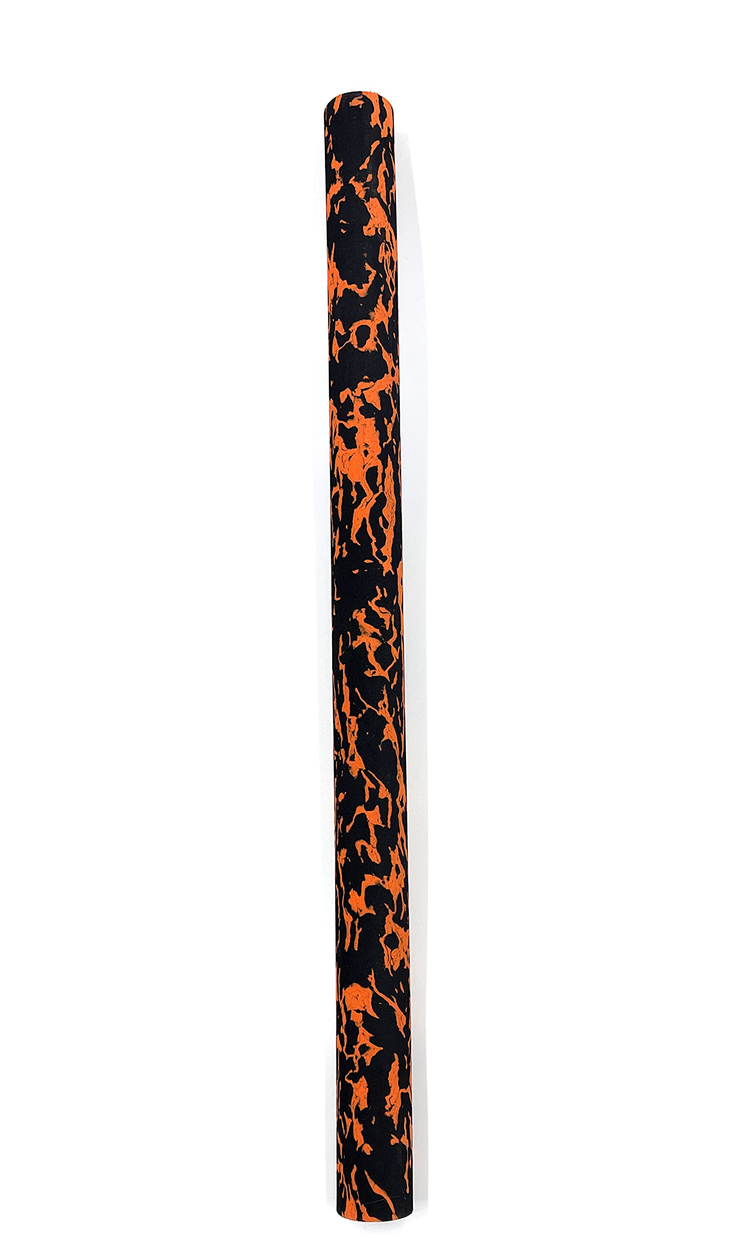 EVA Foam Grips for Fishing Rods (Fire Orange and Black), 17 3/4inch x 1.16inch x .47inch