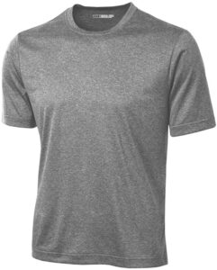 joe's usa mens athletic dry-fit performance short sleeve t-shirt-m-vintageheather