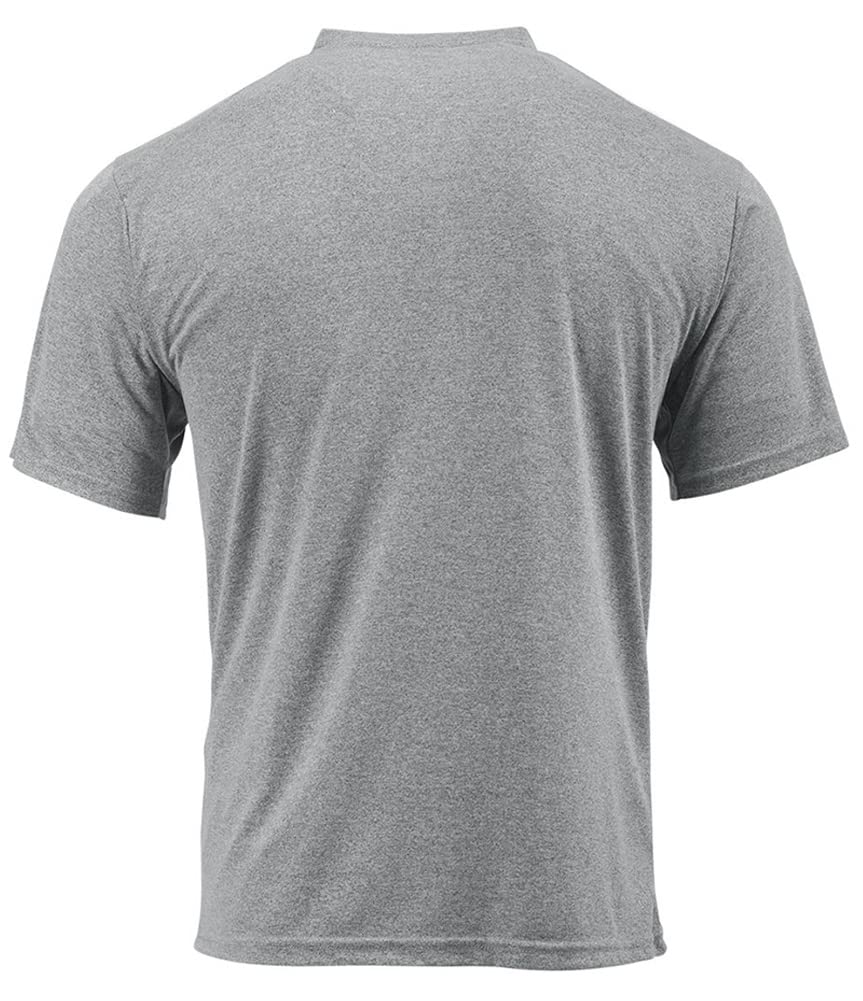 Joe's USA Mens Athletic Dry-Fit Performance Short Sleeve T-Shirt-M-VintageHeather