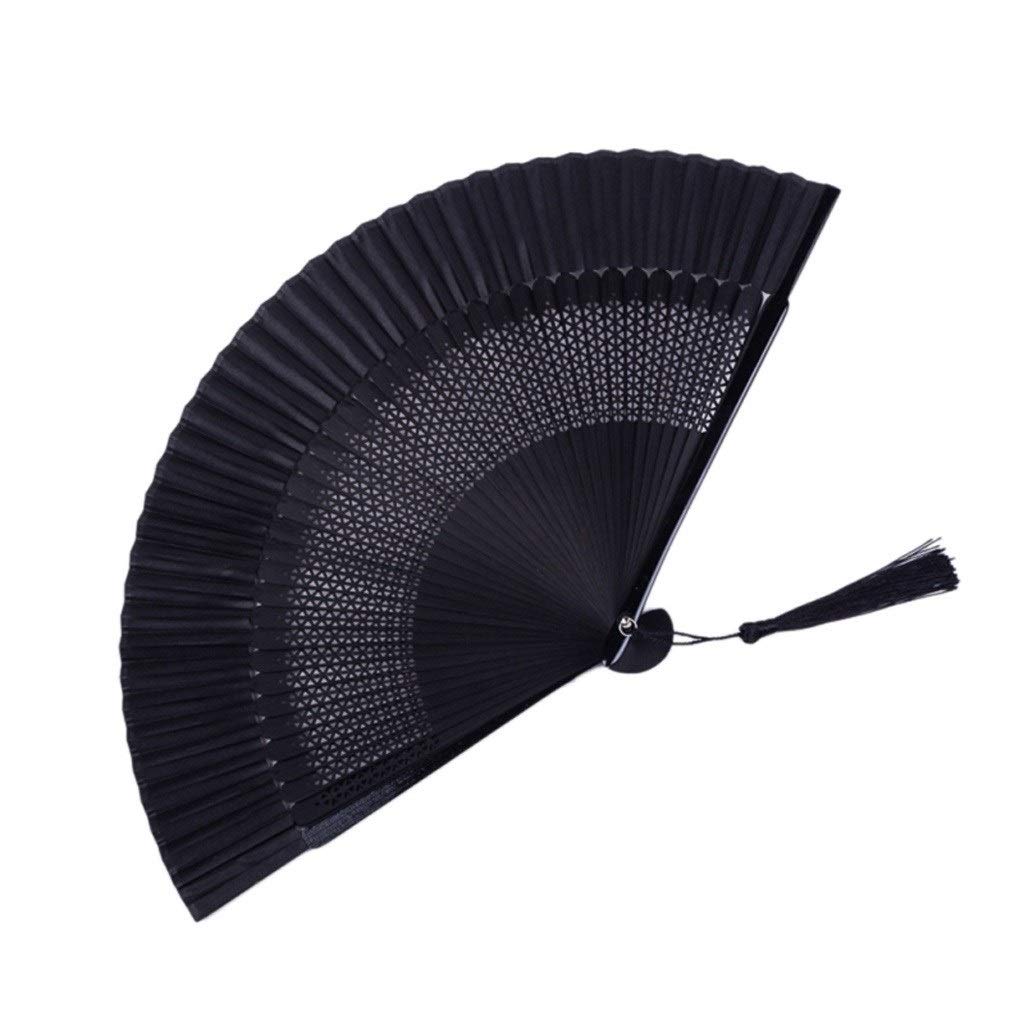 FKJLUN Handmade Folding Fan Folding Fan, Hand-held Fan, Hand Fan, Dance Folding Fan, Crafts Home Gift Jewelry Folding Fan Handheld Fan (Color : C)