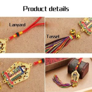 GK-O Tibetan Buddhist Kalachakra Sidpaho Painting Tantric Amulet Car Pendant Noverlty