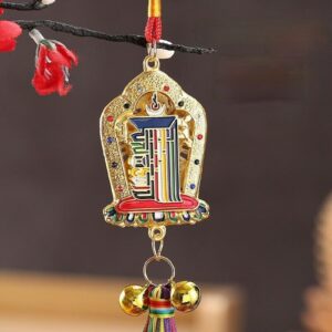 GK-O Tibetan Buddhist Kalachakra Sidpaho Painting Tantric Amulet Car Pendant Noverlty