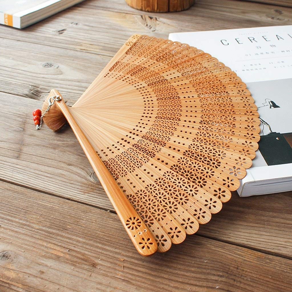 Handmade Folding Fan Folding Fan, Hand-held Fan,Chinese Style Bamboo Fan Portable Fan Souvenir Folding Fan Gift Fan Front Handheld Fan