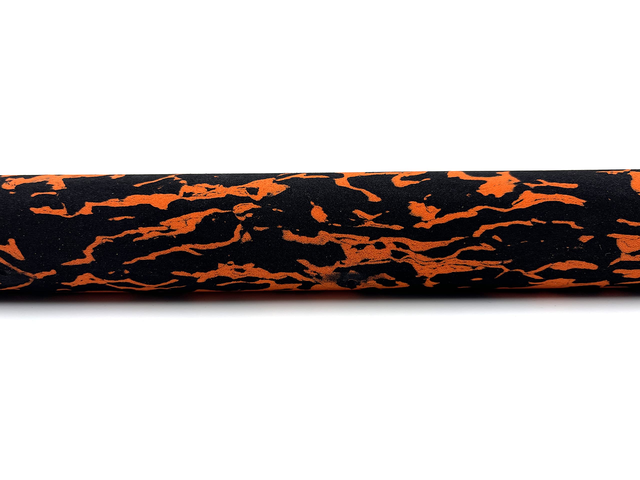 EVA Foam Grips for Fishing Rods (Fire Orange and Black), 17 3/4inch x 1.16inch x .47inch