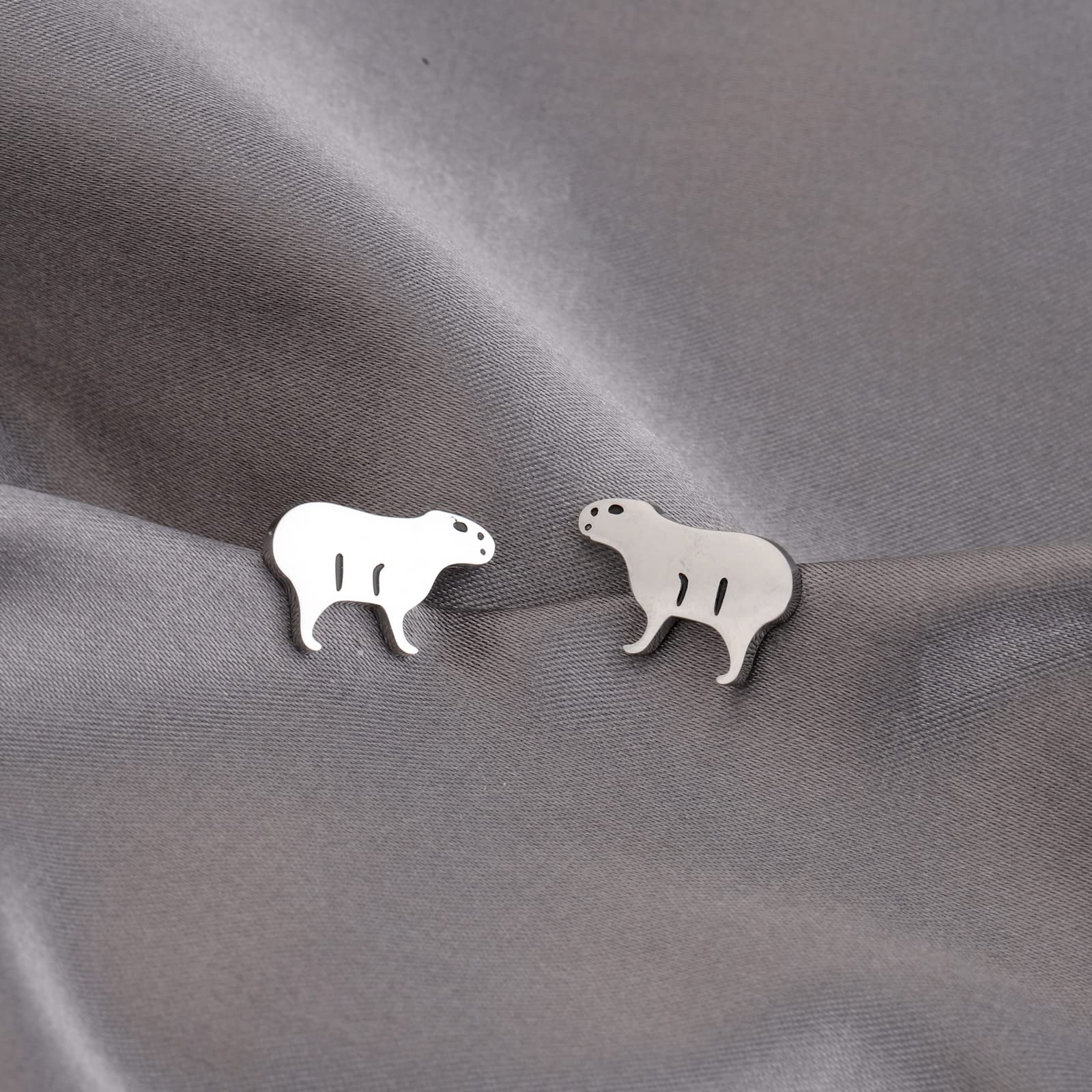 Capybara Gift Capybara Stud Earrings Animal Lover Gift for Her (Capybara Stud)