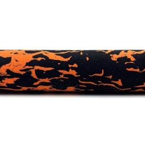 EVA Foam Grips for Fishing Rods (Fire Orange and Black), 17 3/4inch x 1.16inch x .47inch