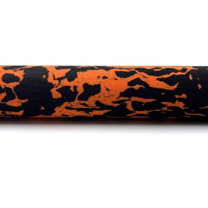 EVA Foam Grips for Fishing Rods (Fire Orange and Black), 17 3/4inch x 1.16inch x .47inch