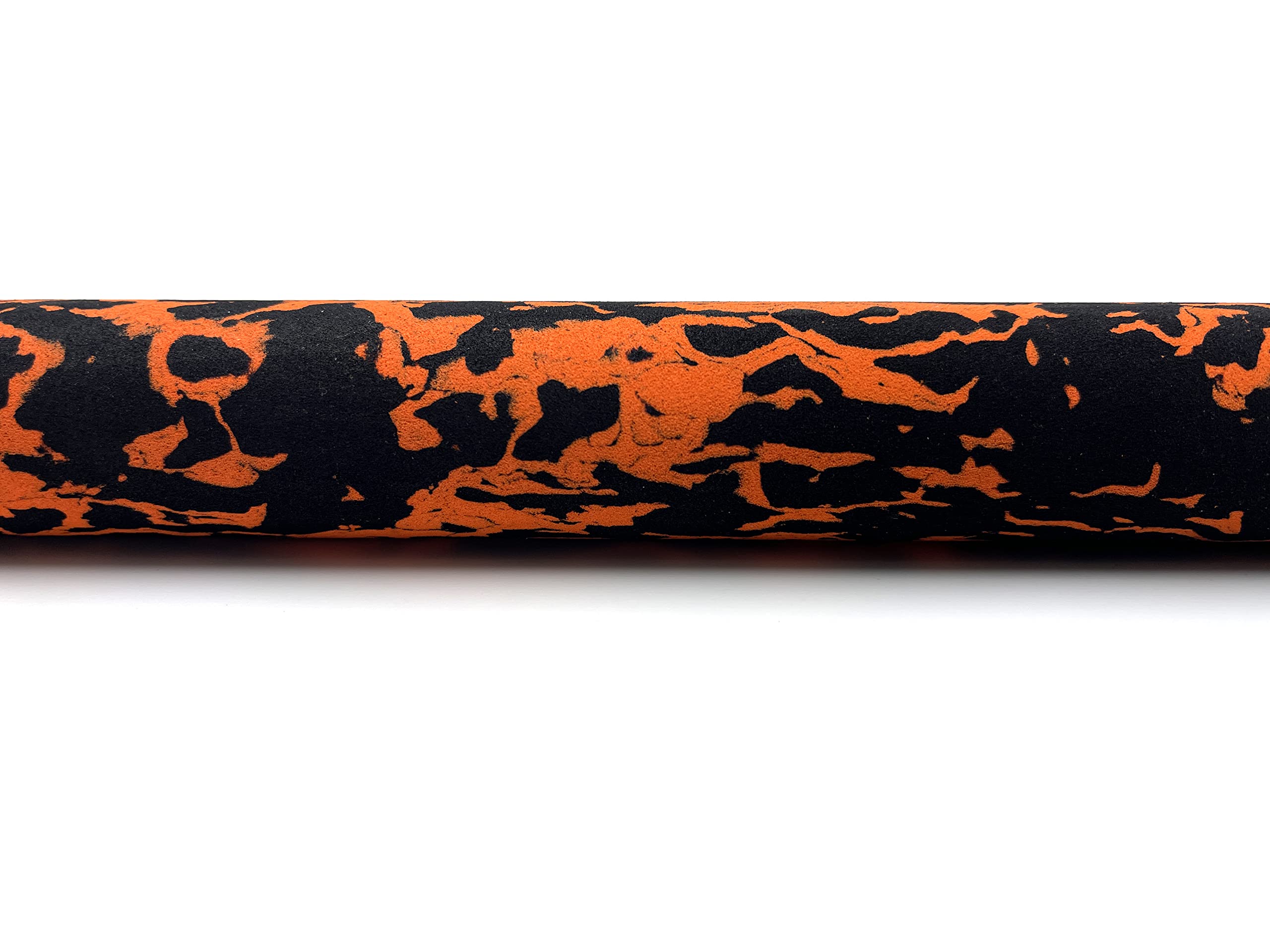 EVA Foam Grips for Fishing Rods (Fire Orange and Black), 17 3/4inch x 1.16inch x .47inch