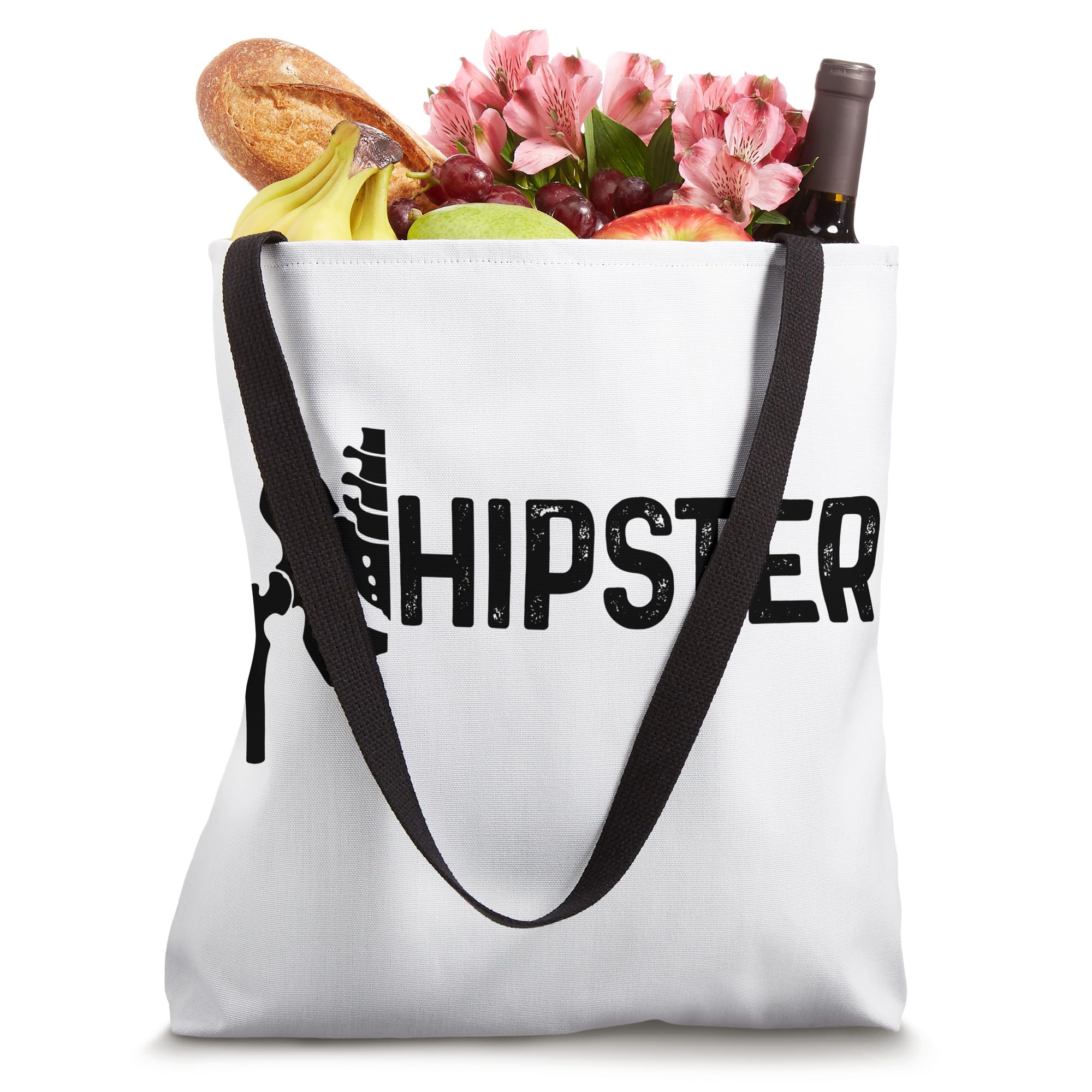 Hip Replacement Surgery Recovery Funny Hippie Hipster Tote Bag