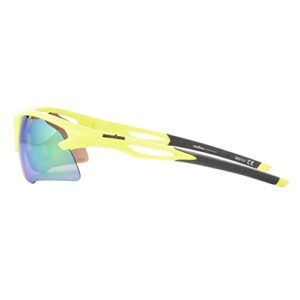 Ironman 1802 Blade Sport Sunglasses for Men, Neon Yellow, 75mm