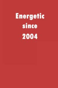 energetic since 2004: a good notebook gift for who's born in 2004, blank lined notebook journal - 120 pages - 6 x 9 inches