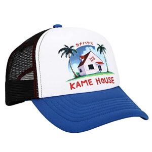 Dragon Ball Kame House Plain White Adjustable Trucker Hat