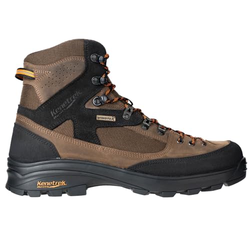 Kenetrek Men's Corrie II Hiker, Brown Leather Hiking Boot Size 10 Wide