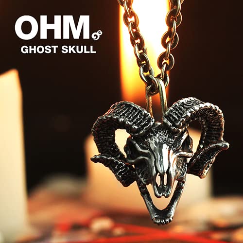 OHM Ghost Skull Sterling Silver Bead