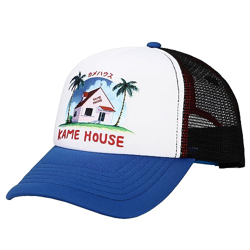 Dragon Ball Kame House Plain White Adjustable Trucker Hat