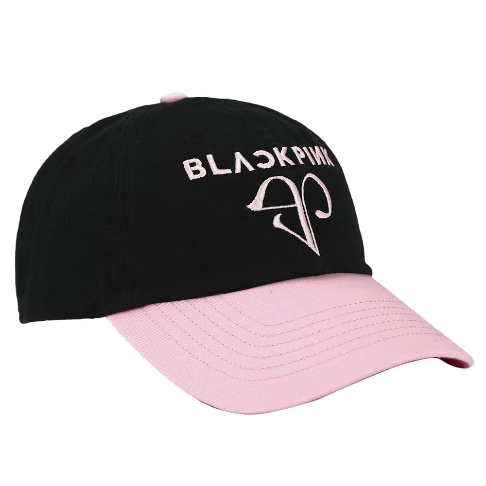 Blackpink BP Logo Plain Black Traditional Adjustable Hat