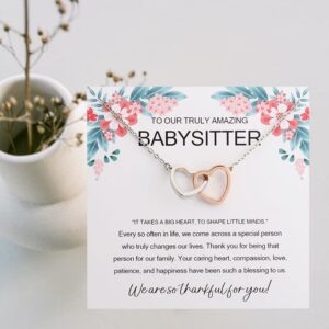 Babysitters Gifts Gifts For Babysitter Female Thank You Gift for Babysitter (BABYSITTER card)