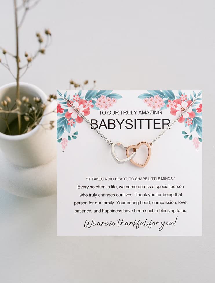 Babysitters Gifts Gifts For Babysitter Female Thank You Gift for Babysitter (BABYSITTER card)