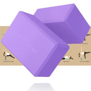 Trideer Yoga Blocks 2 Pack Purple