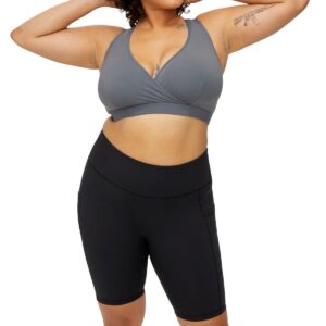 TomboyX Peak Low Impact Sports Bra- 5X-Large/Smoke