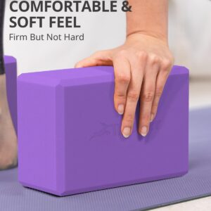 Trideer Yoga Blocks 2 Pack Purple