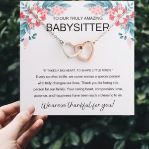 Babysitters Gifts Gifts For Babysitter Female Thank You Gift for Babysitter (BABYSITTER card)