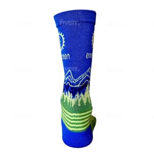 Evergreen Mountain Bike Alliance Wool Socks Blue M