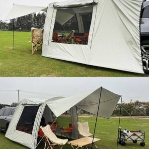 WINTENT Versatile Car Tent SUV Tailgate Attachement Tent Rainfly Screen Room for Camping （15.9 x 7.9 x 6.4ft） (Ranifly)