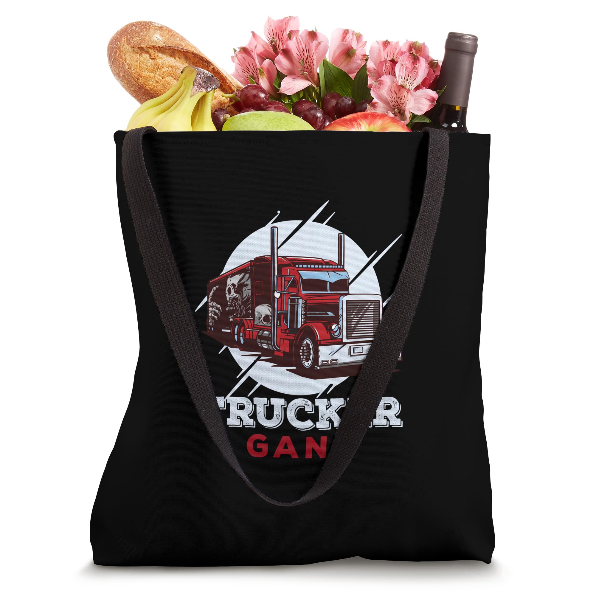 Truck Driver Funny Trucking Trucker Gangster - Trucker Gang Tote Bag