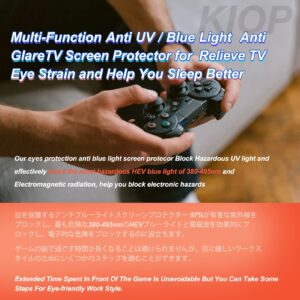 KIOP Anti Glare Out Blue Light and UV Anti Scratch TV Screen Protector for 65 Inch Multi-Function Matte Filter,65" L31.65*W56.25