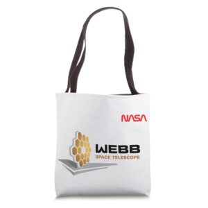 nasa james webb space telescope jwst worm esa csa logo tote bag