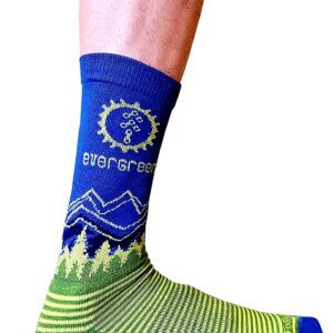 Evergreen Mountain Bike Alliance Wool Socks Blue M