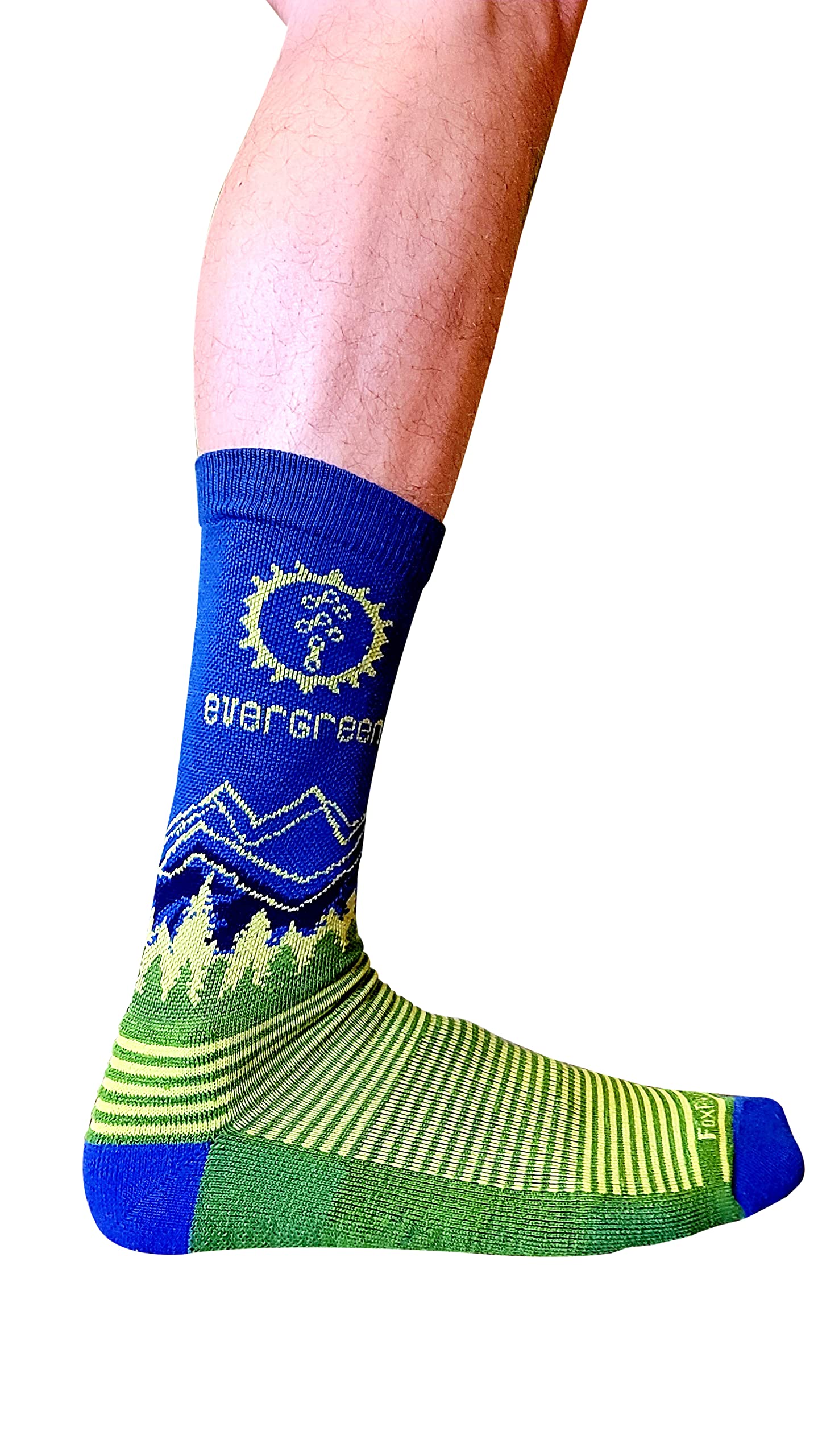 Evergreen Mountain Bike Alliance Wool Socks Blue M