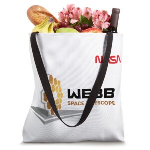 NASA James Webb Space Telescope JWST Worm ESA CSA Logo Tote Bag