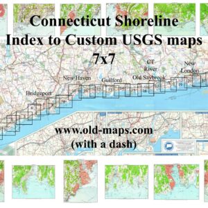 Fairfield Seacoast 1951 - Old Topographic Map USGS Sasco Hill Custom Composite Reprint Connecticut 7x7 - Coast 6-24"x30"