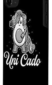 iPhone 11 Pro Max Uni Cado, Cute Avocado, Funny Unicorn, Guacamole, Vegan Case