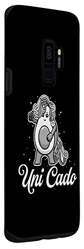 Galaxy S9 Uni Cado, Cute Avocado, Funny Unicorn, Guacamole, Vegan Case