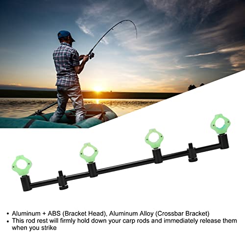 Xirfuni Fishing Rod Holder, Fishing Tool Accessories Magnetic Bracket Head Professional Aluminum Alloy Crossbar Bracket Convenient for