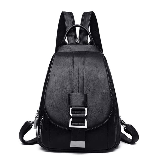 JishinGal Mini Backpack Purse For Women With Reinforced Straps Multipurpose Design Casual Daily Travel Flap Backpack Purse Handbags Leather Daypack