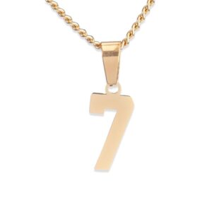 gold number necklace - jersey number pendant for athletes - sports jewelry (7)