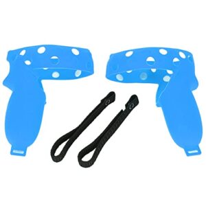 Handle Protective Sleeve, Comfortable Sweatproof Silicone Washable Controller Grip Cover Antislip for Oculus Quest 2(Blue)