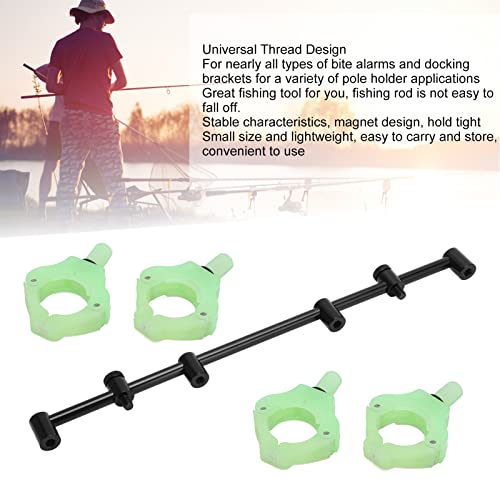 Xirfuni Fishing Rod Holder, Fishing Tool Accessories Magnetic Bracket Head Professional Aluminum Alloy Crossbar Bracket Convenient for