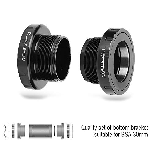 Shanrya Bottom Bracket, Bottom Bracket Thread, Bearing Outer 30Mm Outdoor for Road Bike / /Rotor/Raceface Men