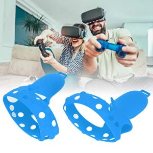 Handle Protective Sleeve, Comfortable Sweatproof Silicone Washable Controller Grip Cover Antislip for Oculus Quest 2(Blue)