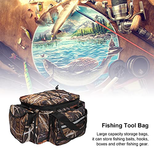 Alvinlite Large Capacity Fishing Messenger Storage Bag, Nylon Cloth Tool Bag Fishing Tackle Storage Bags Fishing Accessories