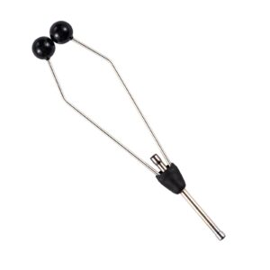 goture black bullet head bobbin with ceramic tips,fly fishing tying tool made of iron and ceramic,lure making tool