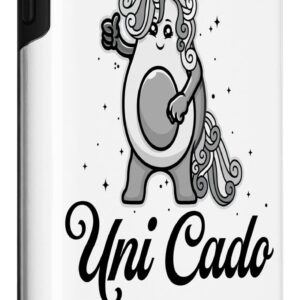 iPhone 11 Pro Max Uni Cado, Cute Avocado, Funny Unicorn, Guacamole, Vegan Case