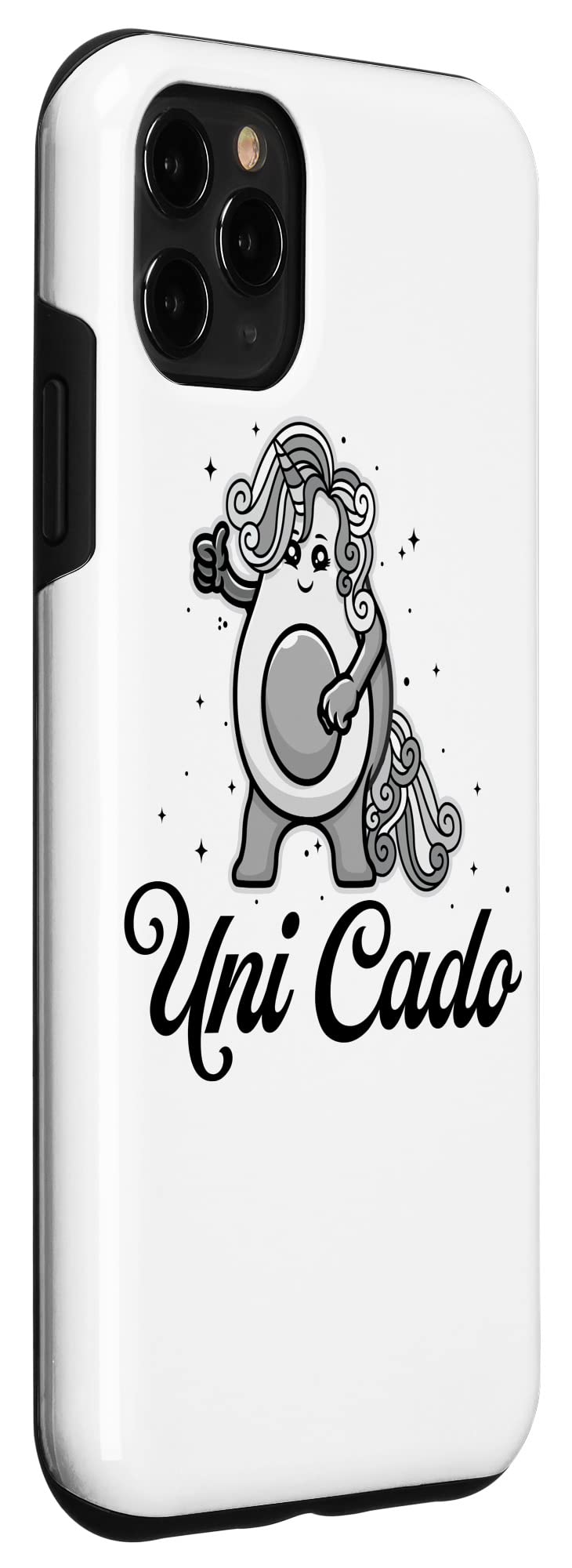 iPhone 11 Pro Max Uni Cado, Cute Avocado, Funny Unicorn, Guacamole, Vegan Case