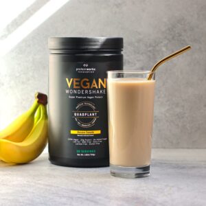 Protein Works - Vegan Wondershake | Vegan Protein Shake | Super Smooth, Amazing Taste | 21g Plant Based Protein | Premium Vegan Blend | Low Calorie | 30 Servings | Vanilla Crème