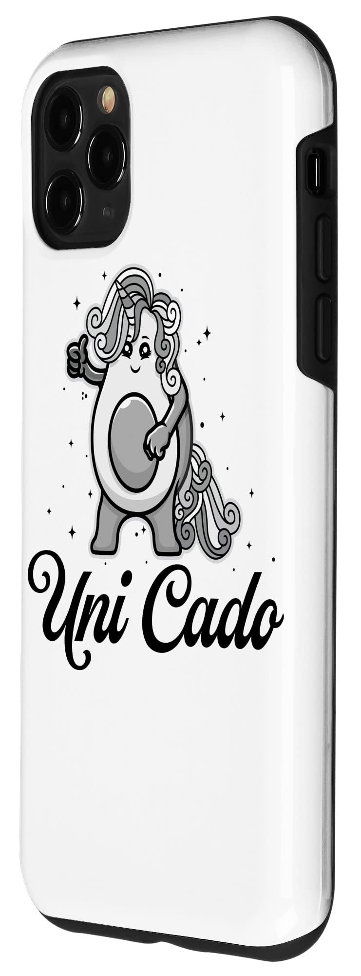 iPhone 11 Pro Max Uni Cado, Cute Avocado, Funny Unicorn, Guacamole, Vegan Case